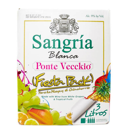 PONTE VECCKIO SANGRIA WHITE FIESTA PACK 3.0 LT
