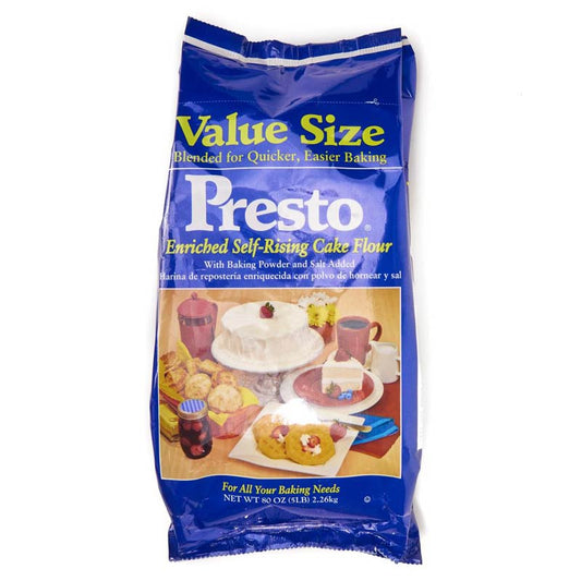 PRESTO SELF-RISING CAKE FLOUR / HARINA DE REPOSTERIA 5.0 LB