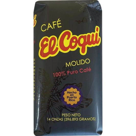 EL COQUI CAFÉ MOLIDO PURO 14OZ