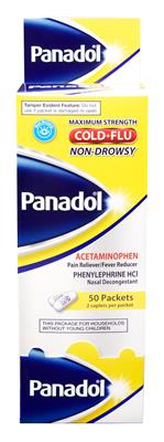 Panadol Cold &amp;Flu NonDrowsy Dispenser - 50 ct. - 2 pk.