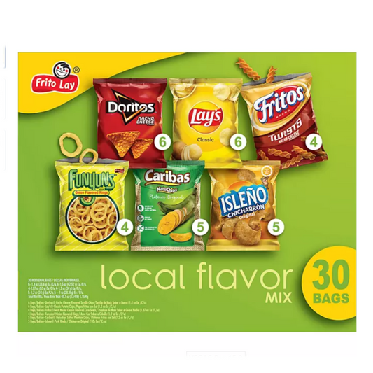 Frito-Lay Classic Mix Variety Pack Includes Lay's, Doritos, Cheetos, Fritos and Ruffles (30 pk.)
