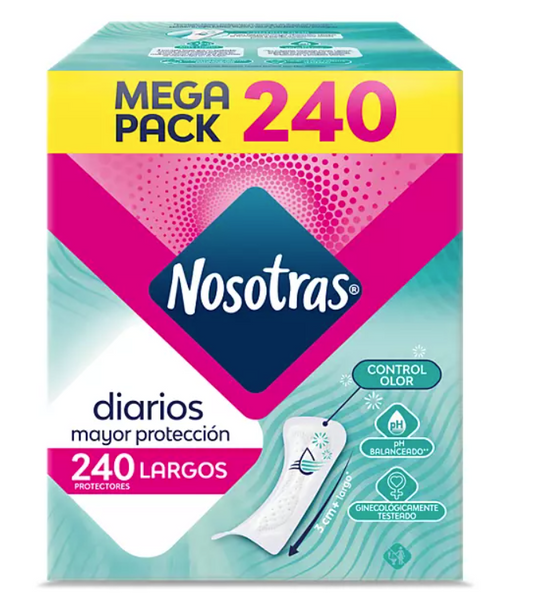 Nosotras Long Pantiliners Mega Pack, 240 ct.