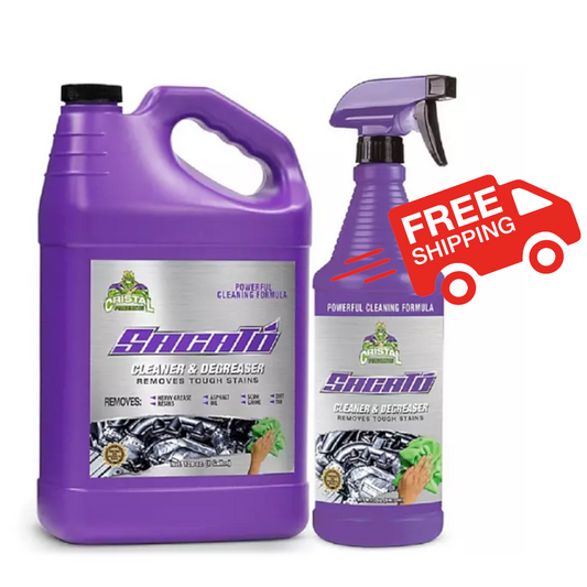 Sacato Combo Cleaner & Degreaser  eliminate tough dirt, grime, asphalt, resins, and heavy grease