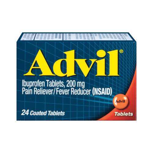 Advil Pain and Headache Reliever Ibuprofen, 200 Mg Coated Tablets, 24 Count
