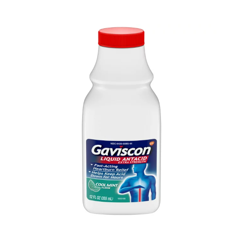 Gaviscon Extra Strength Heartburn Relief Antacid Liquid, Cool Mist, 12 Oz