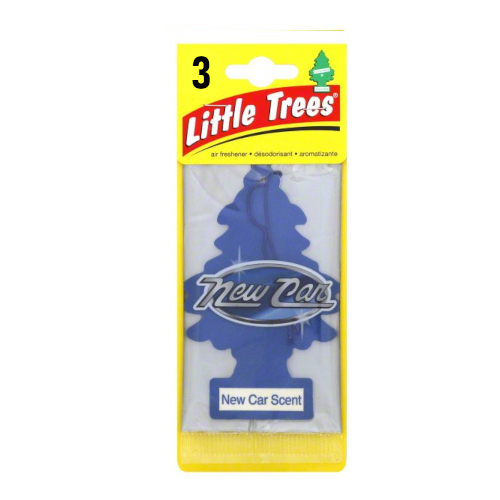 5 Pinito Little Trees Car Air Freshener, New Car Scent