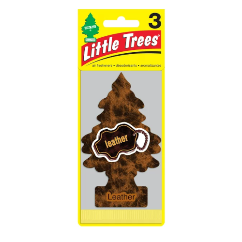 Pinito Little Trees Air Freshener Leather Fragrance, 5 Pack
